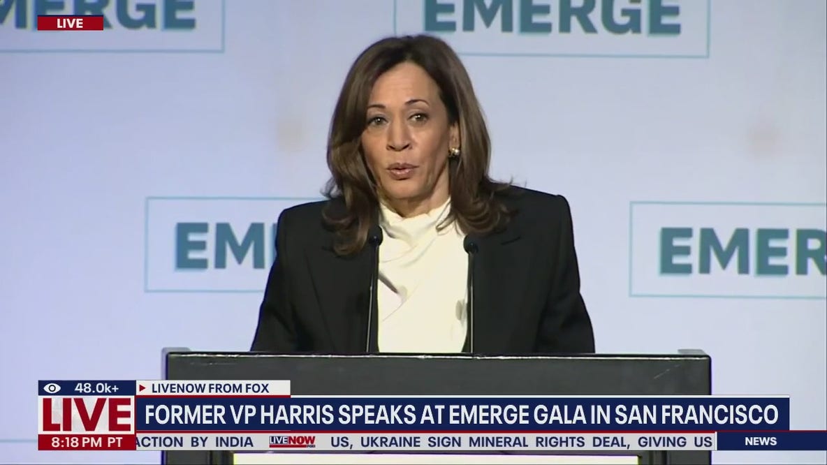 Kamala Harris speaks at gala in San Francisco
